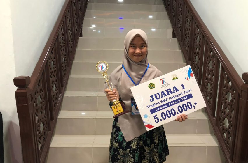  Nagan Raya Raih Juara 1 Pentas PAI Tingkat Provinsi Cabang Pidato Putri