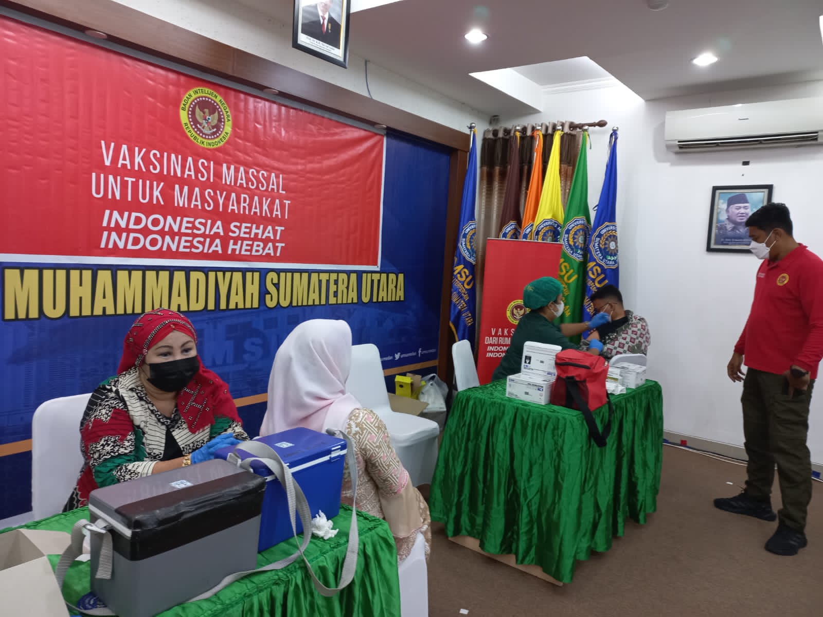 Genjot Vaksinasi, Binda Sumut Gelar Vaksinasi di Universitas Muhammadiyah Sumatera Utara