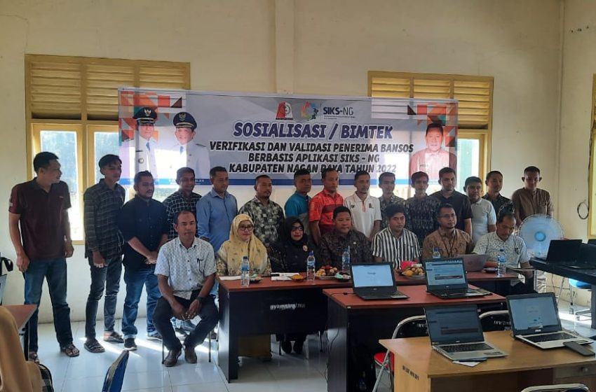  Tingkatkan Pelayanan Sosial, Operator SIKS-NG Nagan Raya di Bimtekkan
