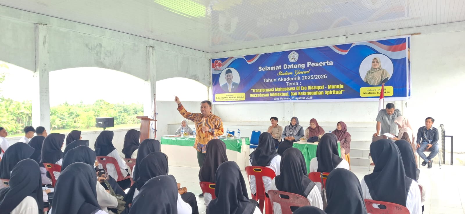 Ratusan Mahasiswa STIAPEN Ikuti Stadium General Wakil Ketua DPRK Nagan Raya Said Syahrul Rahmad