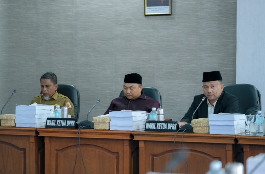  DPRK Nagan Raya Gelar Pembahasan Bersama Rancangan Perubahan APBK Tahun 2025