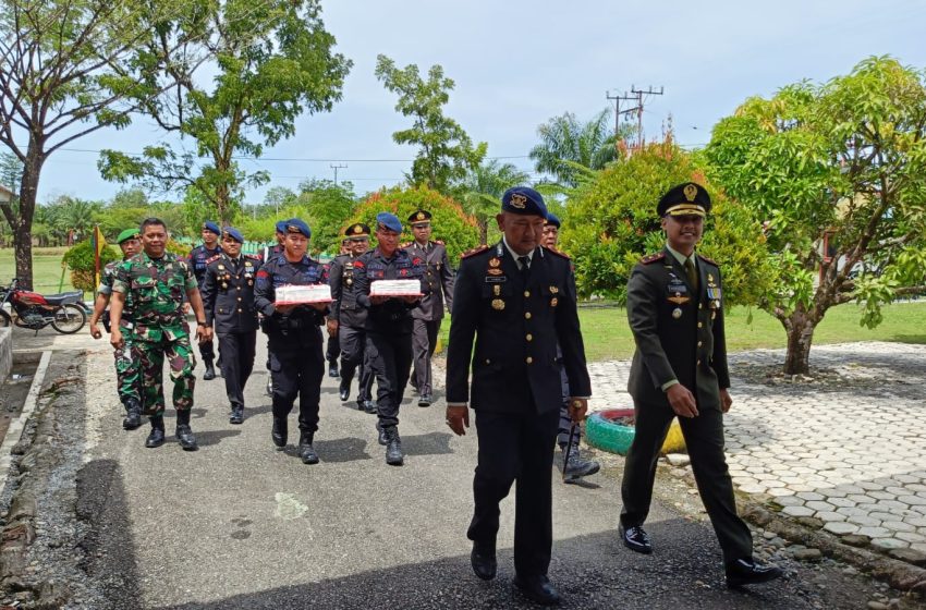  Perkuat Sinergi, Brimob Batalyon C Pelopor Kunjungi Yonif 856/Satria Bumi Sakti di Momen HUT TNI ke-80