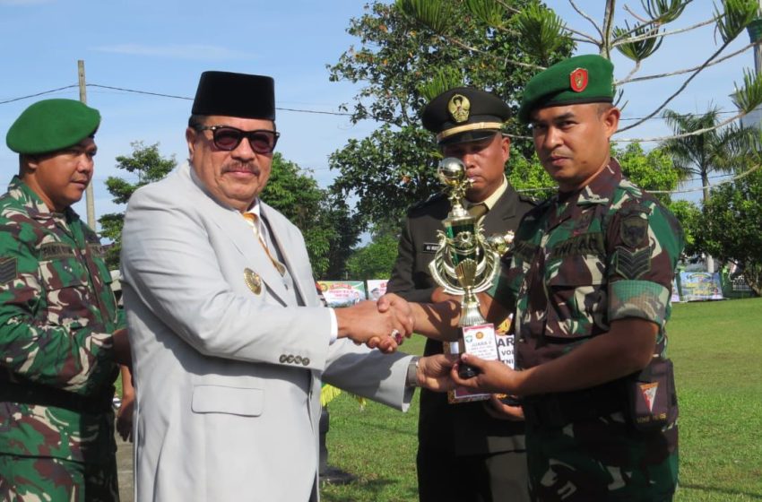  Bupati TRK Hadiri Upacara Peringatan HUT ke-80 TNI di Makodim 0116/Nagan Raya