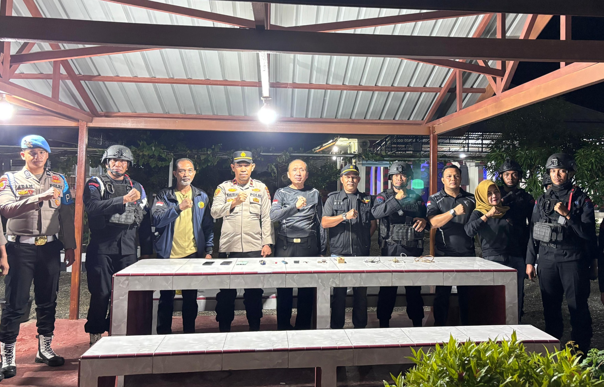 Komitmen Berantas Narkoba, Lapas Meulaboh Gandeng Brimob Batalyon C Pelopor Razia Blok Hunian