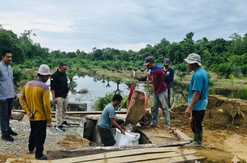  Penanganan Sementara Rampung, Jembatan Alue Siron Kembali Bisa Dilalui