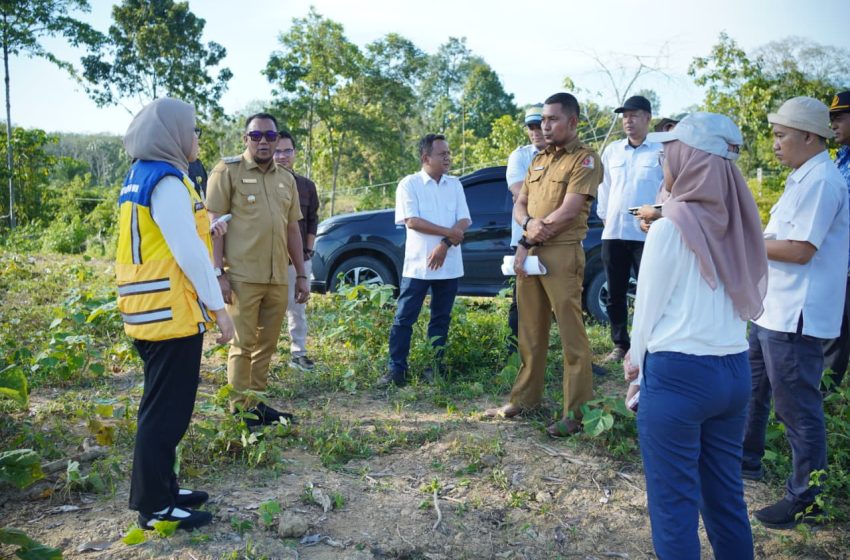  Wabup Nagan Raya Tinjau Lokasi Pembangunan Sekolah Rakyat Bersama Tim Kementerian PU