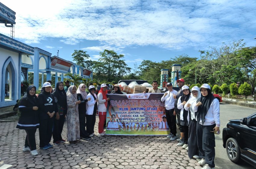  Klub Jantung Sehat Nagan Raya Tanggap Bencana Bagikan Sembako ke Tiga Kecamatan Terdampak Banjir