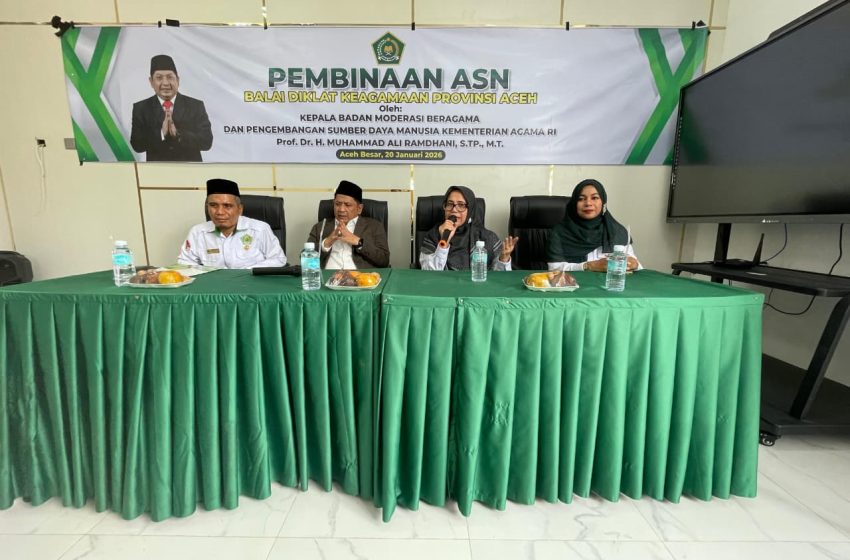 BDK Aceh Didorong Jadi Ikon Integritas dan Profesionalitas ASN Kemenag