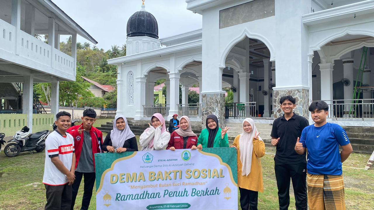 Sambut Ramadhan, DEMA STIS Al-Aziziyah Sabang Gelar Bakti Sosial Bersihkan Sejumlah Masjid