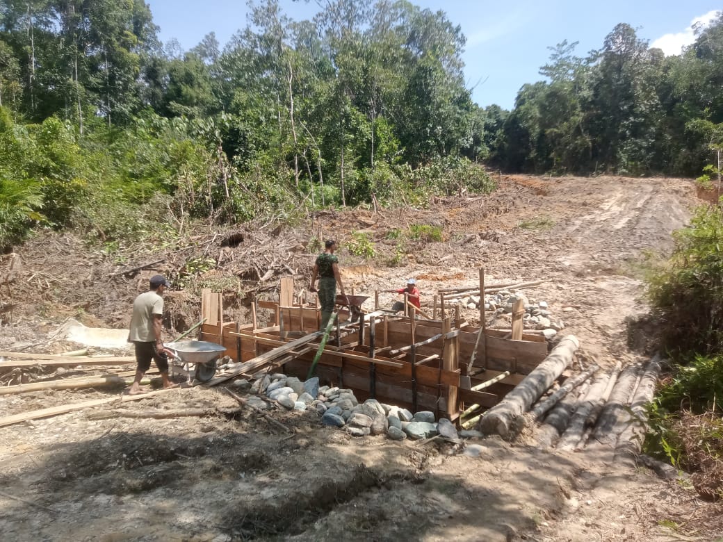 Satgas TMMD ke 127 Kodim 0116/Nagan Raya terus Percepat Akselesari Pembangunan Box Culvert