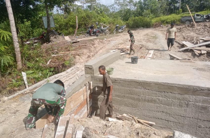  Satgas TMMD ke 127 Kodim 0116/Nagan Raya Buka Mal Box Culvert