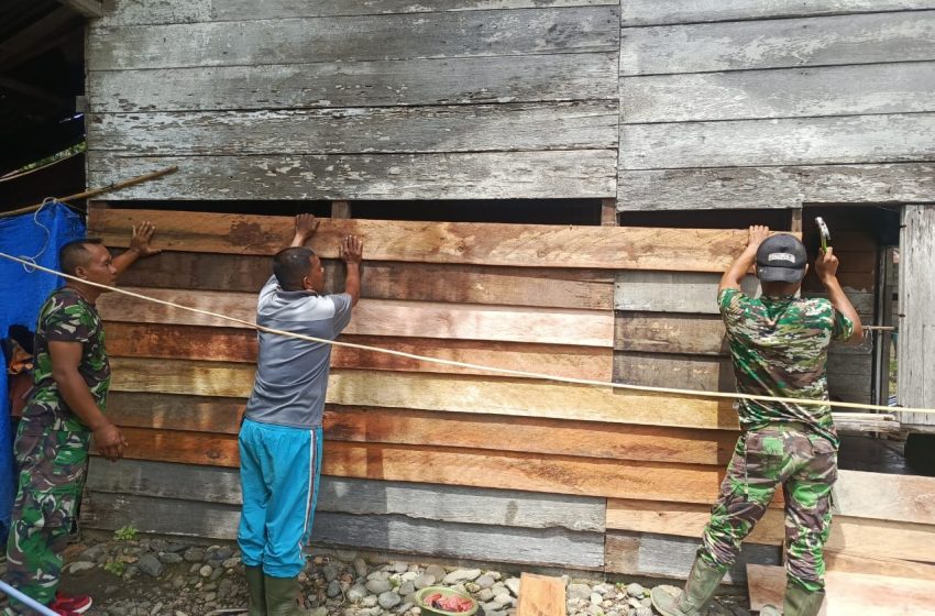  TNI Percepat Pengerjaan RTLH Demi Kenyamanan Warga