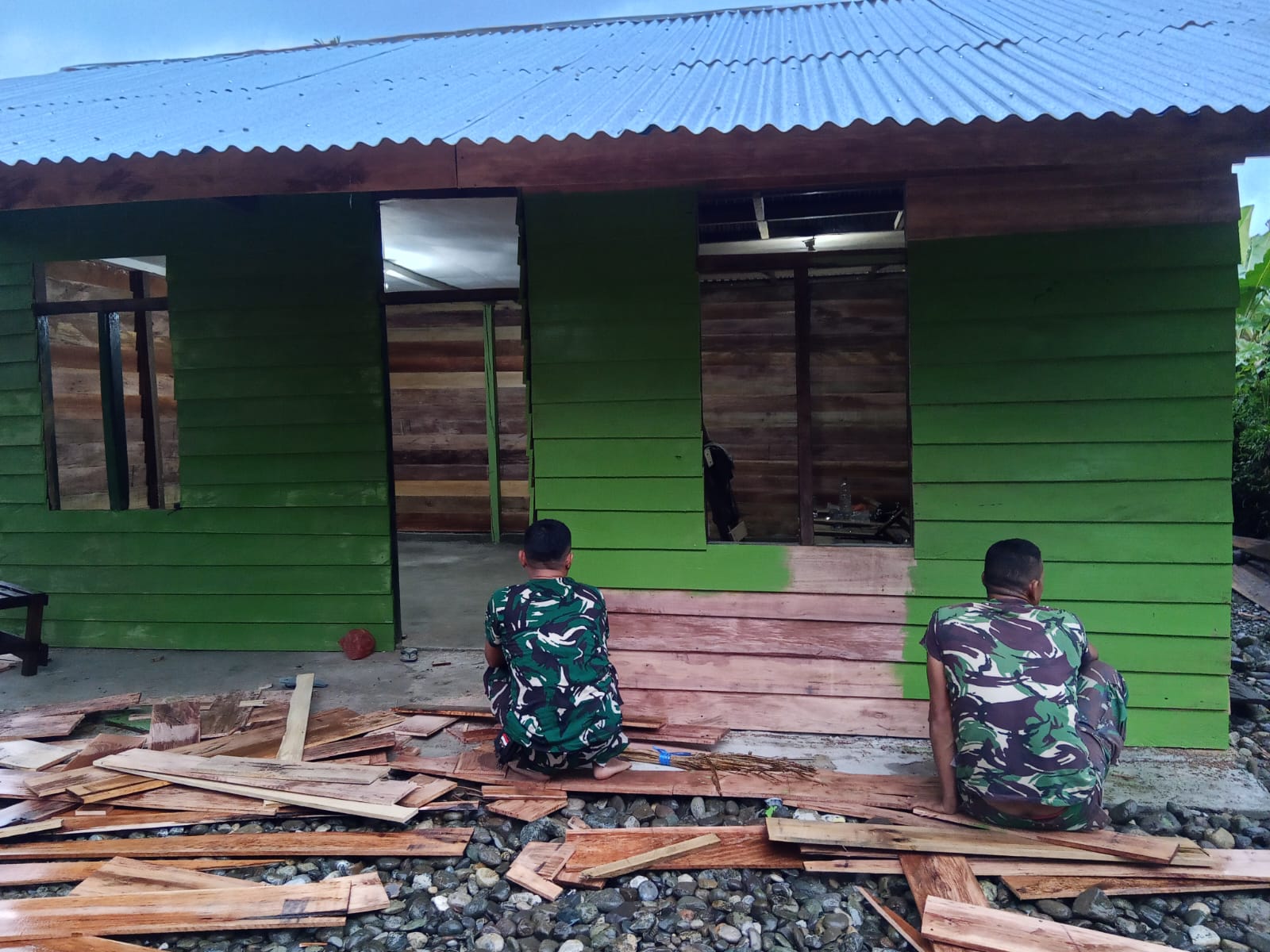 Satgas TMMD ke 127 Kodim 0116 Nagan Raya Terus Kejar Penyelesaian RTLH