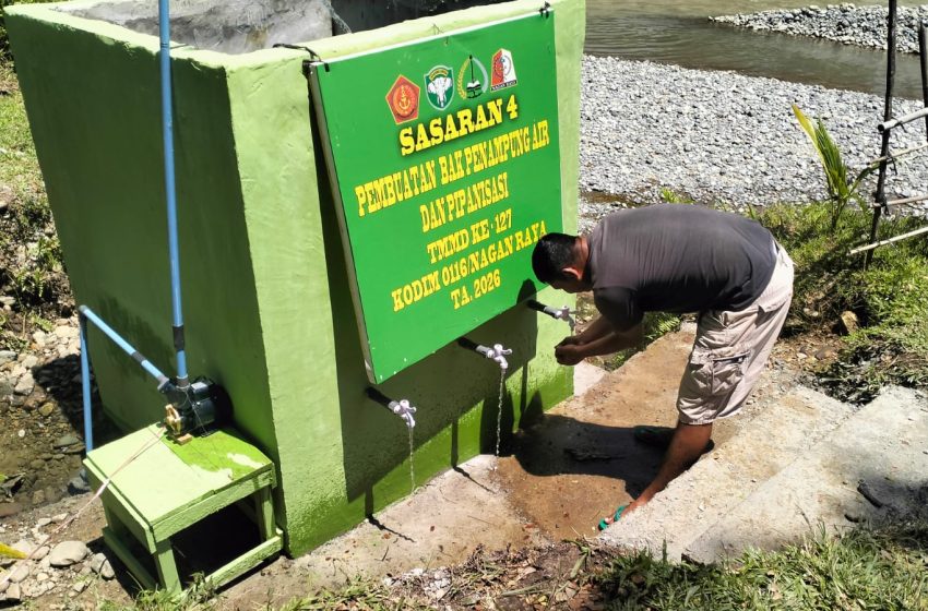  TMMD ke-127 Nagan Raya Mengalirkan Harapan ke Desa