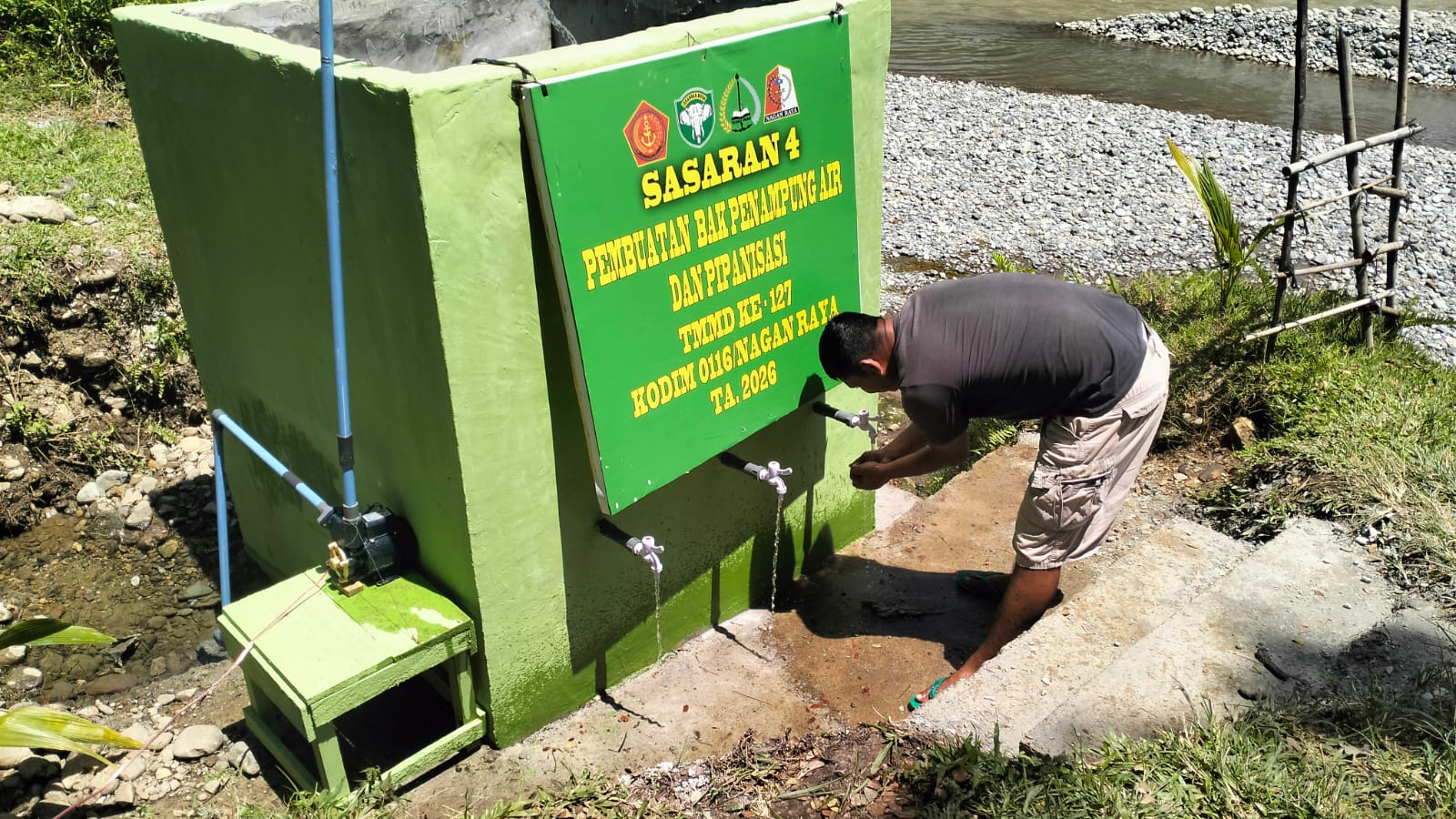 TMMD ke-127 Nagan Raya Mengalirkan Harapan ke Desa