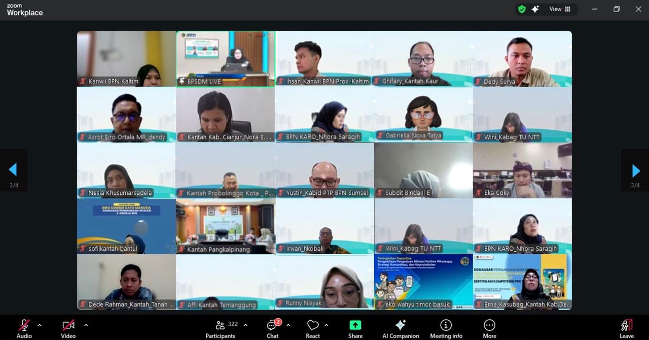 Sosialisasi Regulasi tentang Organisasi dan Tata Kerja, Sekjen ATR/BPN Tekankan Empat Pesan Strategis