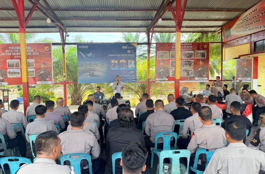  BSI Hadir di Mako Brimob Batalyon C Pelopor, Program E-mas Buka Jalan Personel Menuju Tanah Suci