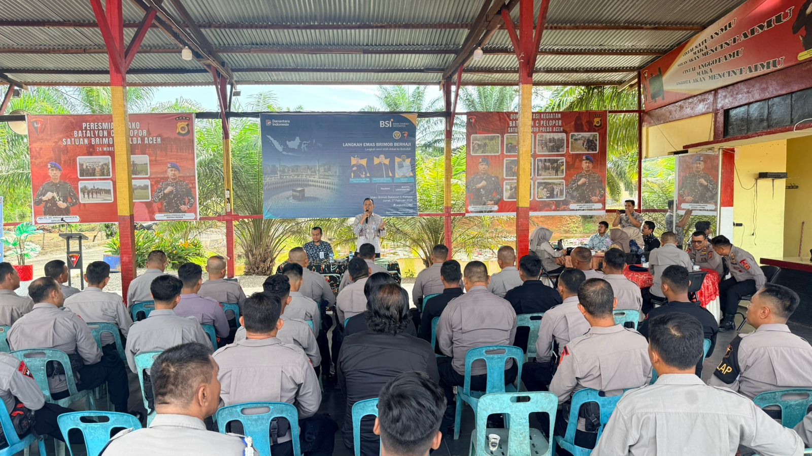 BSI Hadir di Mako Brimob Batalyon C Pelopor, Program E-mas Buka Jalan Personel Menuju Tanah Suci