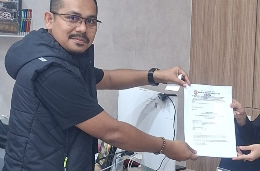  SAPA Resmi Laporkan Dugaan Penyimpangan Proyek Jalan Perkim Aceh 