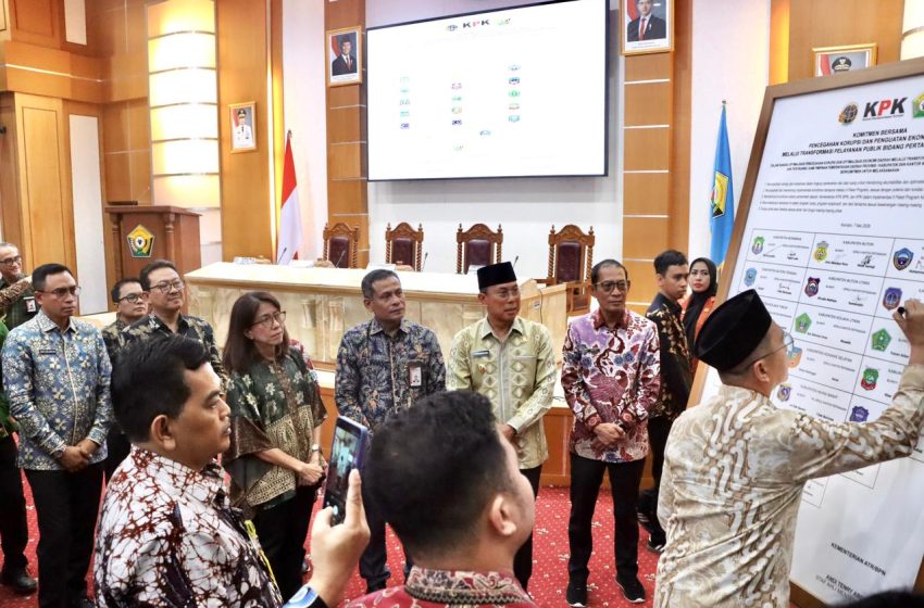  Jalin Komitmen Bersama KPK dan Pemda se-Sultra, Staf Ahli Kementerian ATR/BPN: untuk Peningkatan Kualitas Layanan Pertanahan