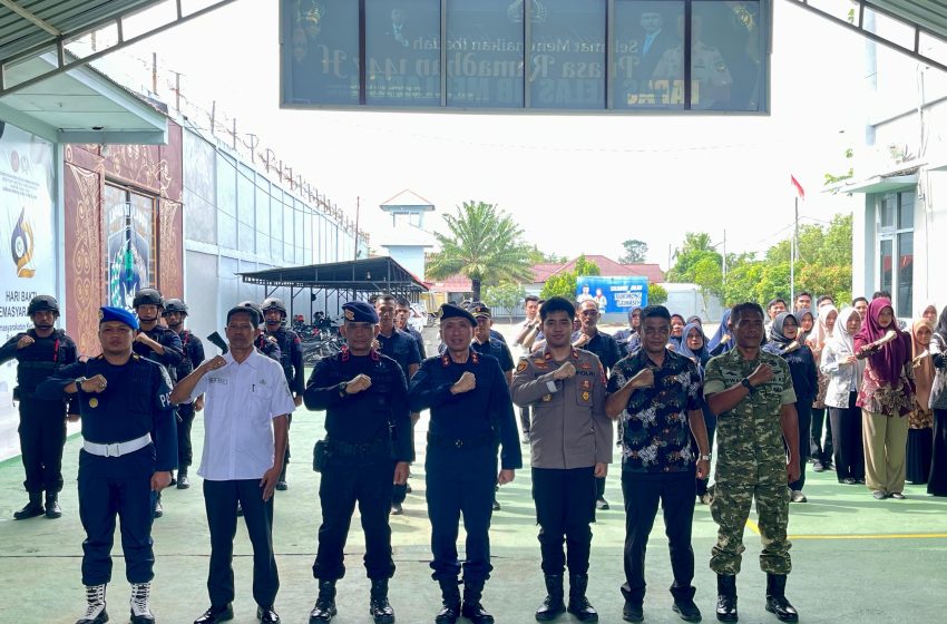  Tegaskan Komitmen “Zero Halinar”, Lapas Meulaboh Gelar Apel Ikrar Pemasyarakatan dan Razia Gabungan Serentak