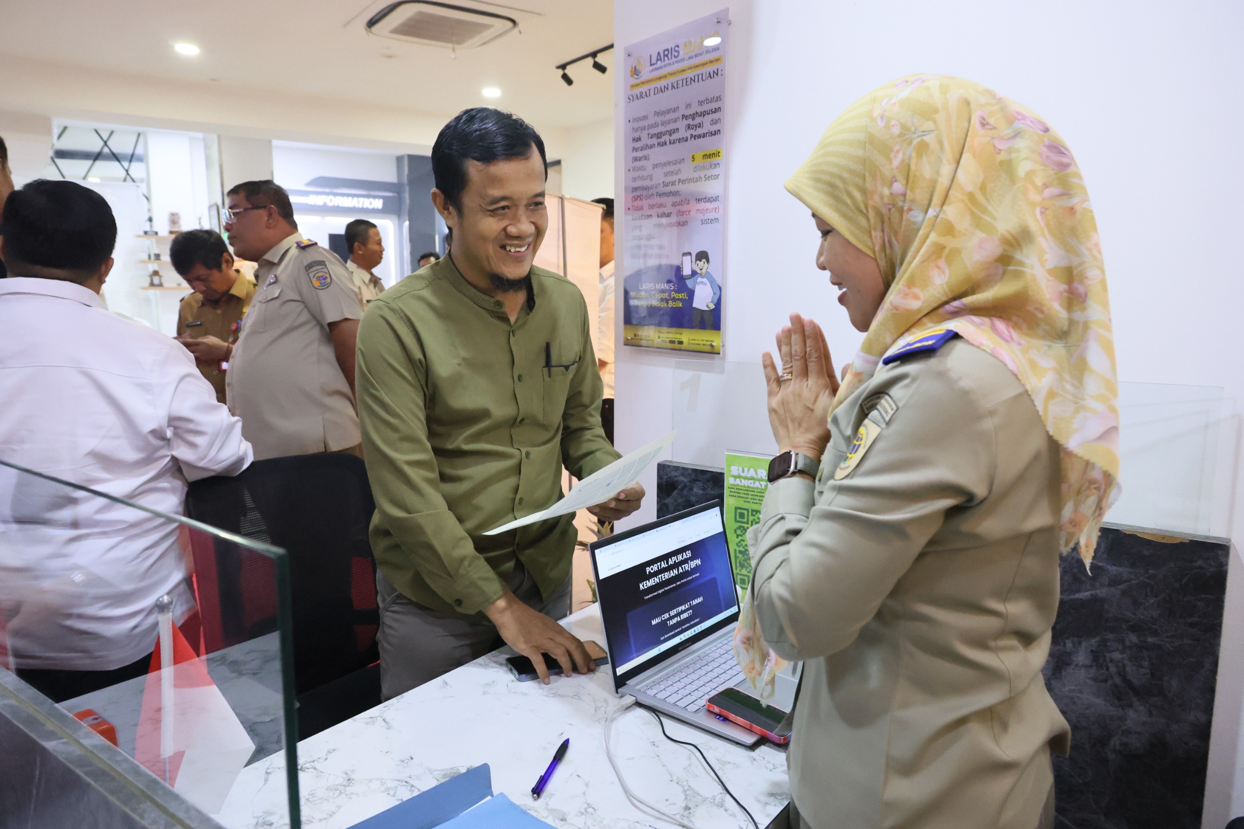 Perdana Dirasakan Warga Kabupaten Tangerang, Urus Roya dan Waris Selesai dalam Lima Menit