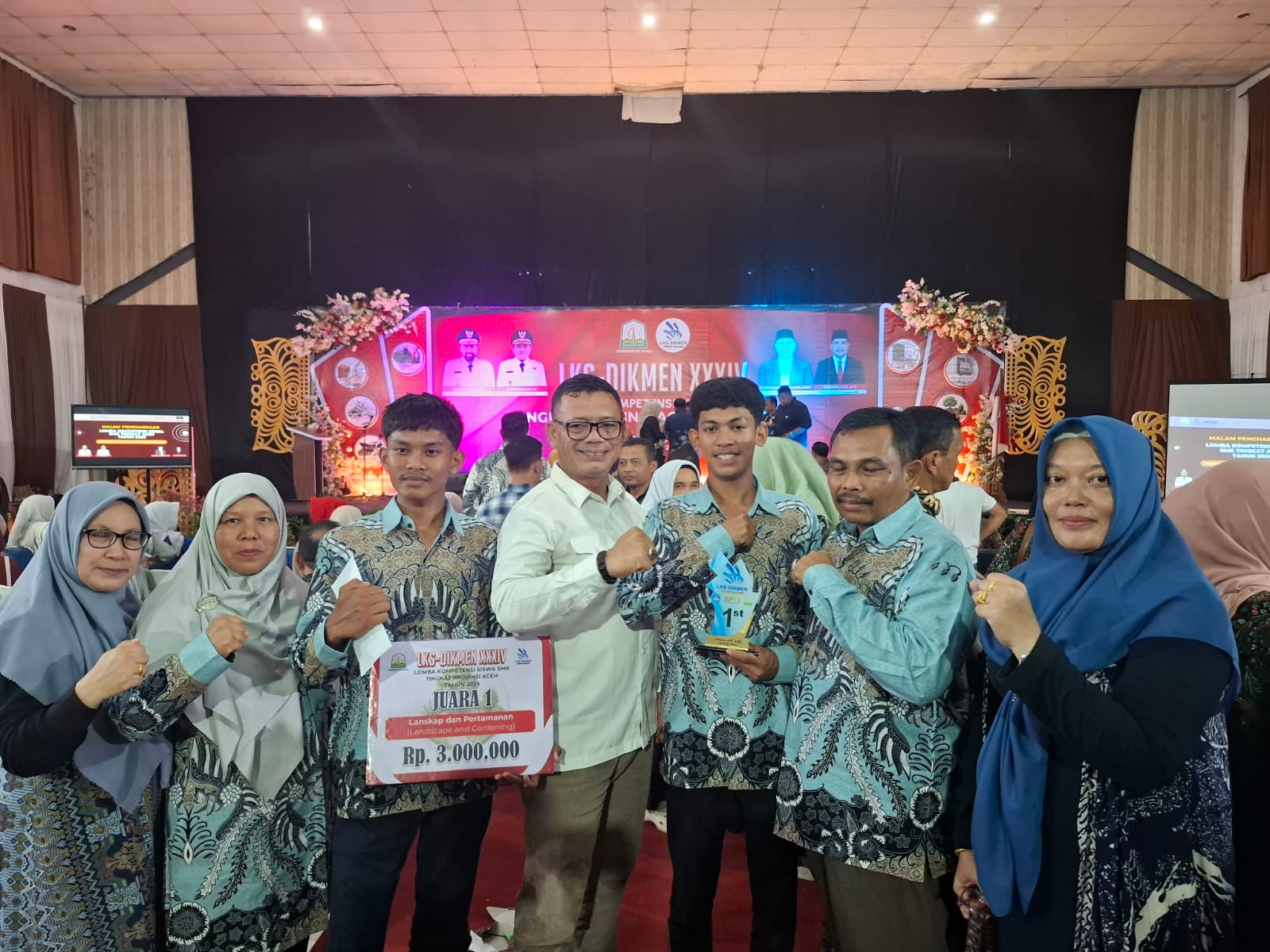 SMK-PP Negeri Saree Raih Juara I Landscape and Gardening, Siap Harumkan Nama Aceh di LKS Nasional 2026