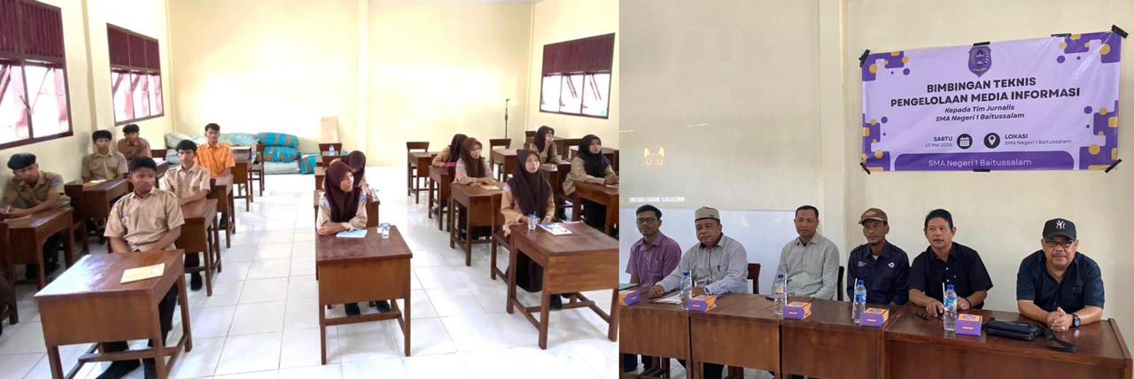 Gandeng Pemateri dari PWI dan IJTI, SMAN 1 Baitussalam Gelar Bimtek Pengelolaan Media Informasi