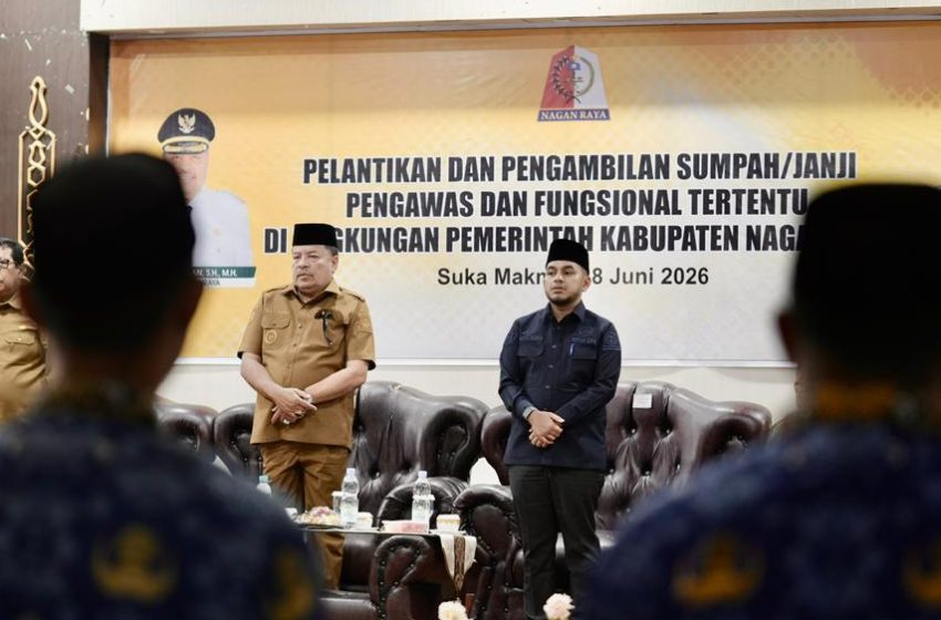  Ketua DPRK Nagan Raya Hadiri Pelantikan Pejabat Pengawas dan Fungsional