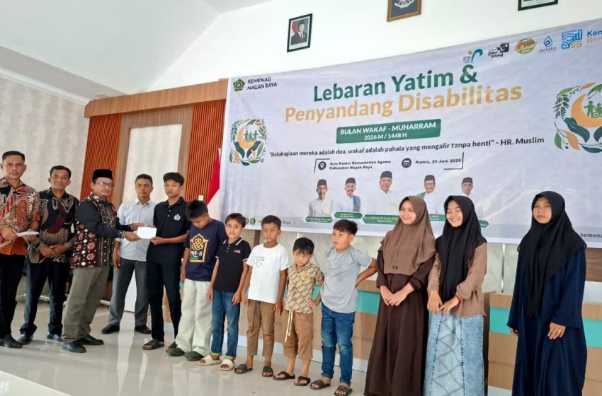  Kemenag Nagan Raya Santuni Anak Yatim dan Penyandang Disabilitas