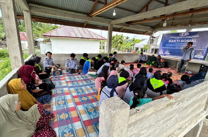  Mahasiswa HMTI-UTU Gelar Bakti Sosial dan Edukasi Penting Pengawasan Anak di Gampong Canggai Aceh Barat