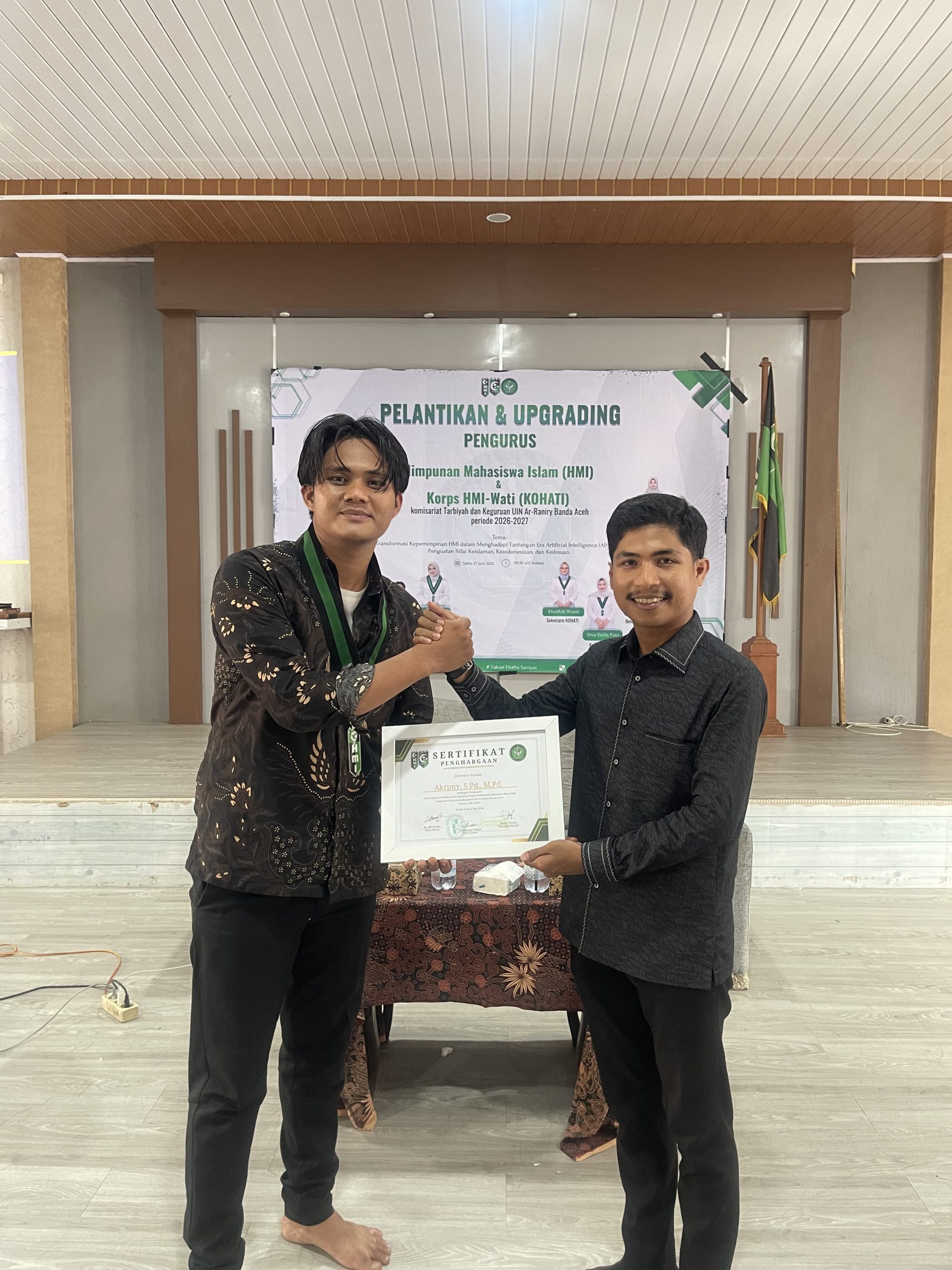 Perkuat Fondasi Kepemimpinan Pengurus Baru, HMI Tarbiyah UIN Ar-Raniry Gelar Upgrading Bertema Artificial Intelligence
