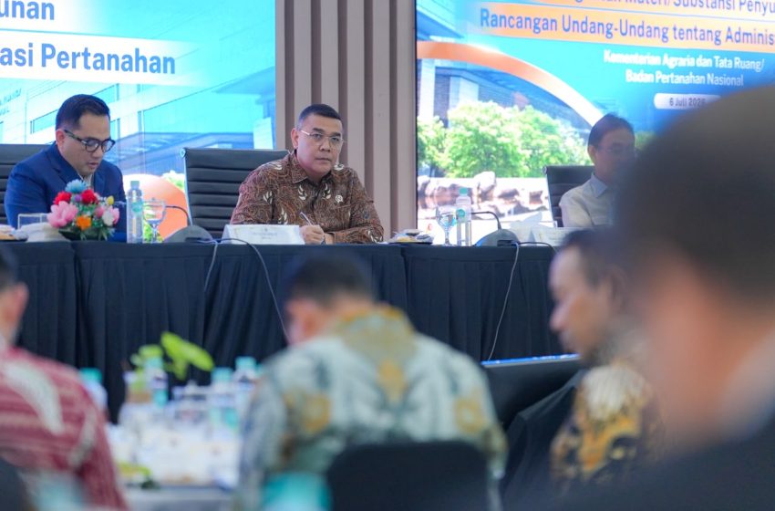  FGD Bersama Komisi II DPR RI, Wamen Ossy: RUU Administrasi Pertanahan untuk Wujudkan Sistem Pertanahan yang Lebih Baik