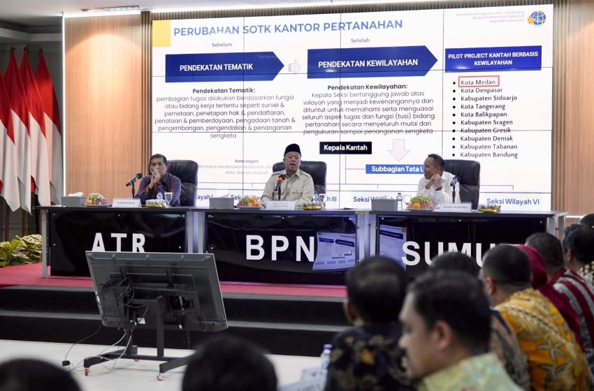  Pengarahan di Kanwil BPN Provinsi Sumatera Utara, Menteri Nusron Minta Jajaran Utamakan Kemudahan Layanan bagi Masyarakat