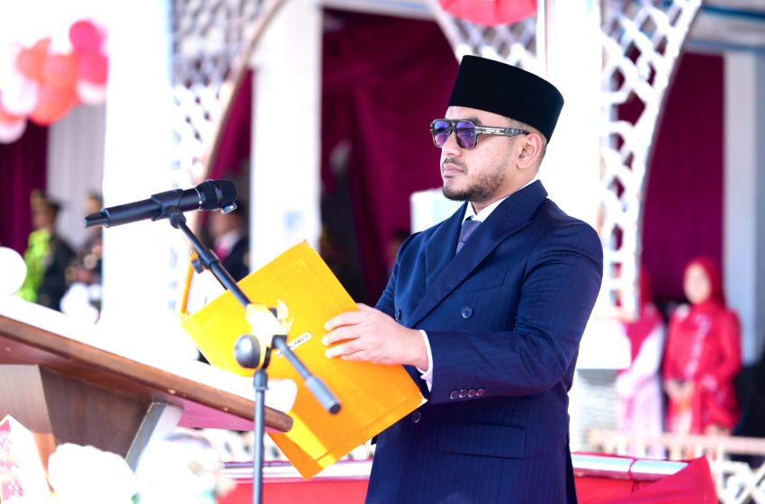  Kedua Kali, Ketua DPRK Nagan Raya Bacakan Teks Proklamasi di HUT ke-81 RI