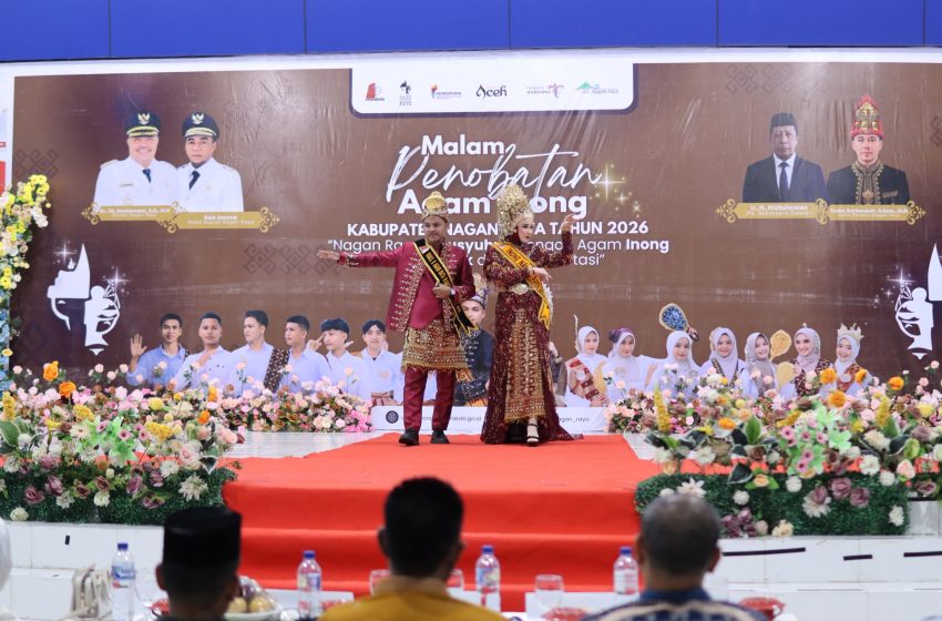  Disparpora Nagan Raya Sukses Gelar Malam Penobatan Agam Inong Duta Wisata 2026