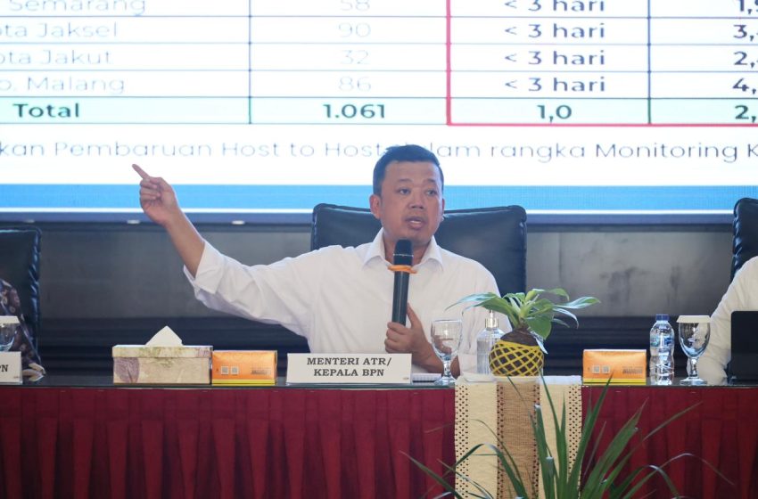  Menteri ATR/Kepala BPN: Transformasi Organisasi dan Layanan Pertanahan Harus Bermuara pada Kepastian bagi Masyarakat