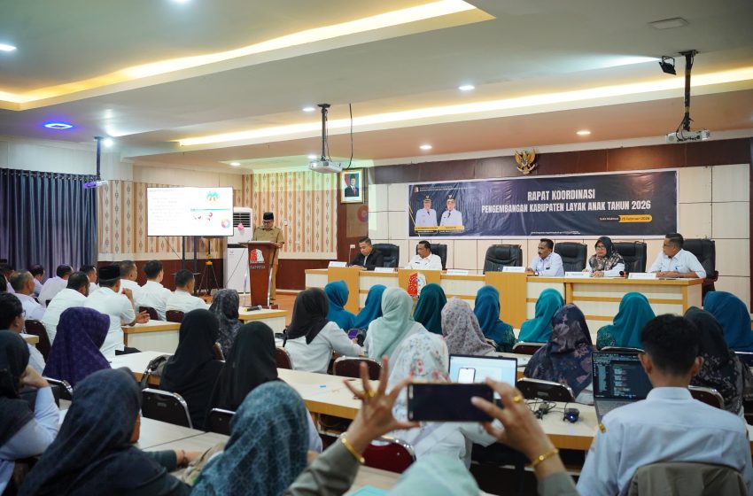  Rakor Gugus Tugas KLA 2026, Bupati TRK Targetkan Kategori Utama