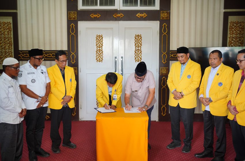  Pemkab Nagan Raya dan UTU Teken MoU Penguatan Sinergi Pembangunan Daerah