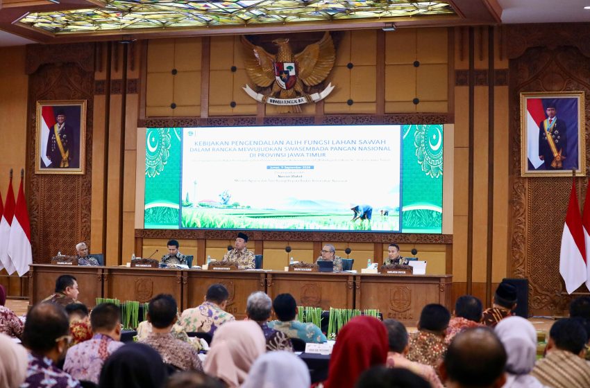  LP2B Jatim Lampaui Target, Menteri Nusron Minta Pemda Segera Integrasikan ke dalam RTRW